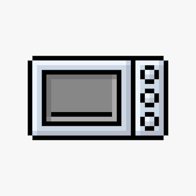 Microwave in pixel art style