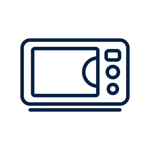 Microwave vector icon from appliances set