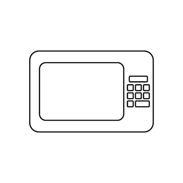 Microwave vector icon