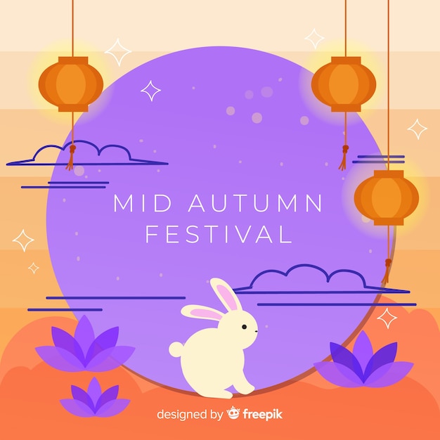 Mid autumn festival background