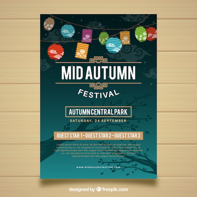 Vector mid-autumn festival design