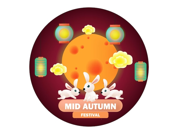 Vector mid autumn festival illustration