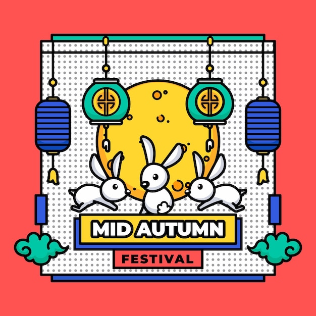 Premium Vector Midautumn festival