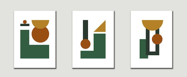 Mid-Century Modern Art Prints met organische natuurlijke vormen