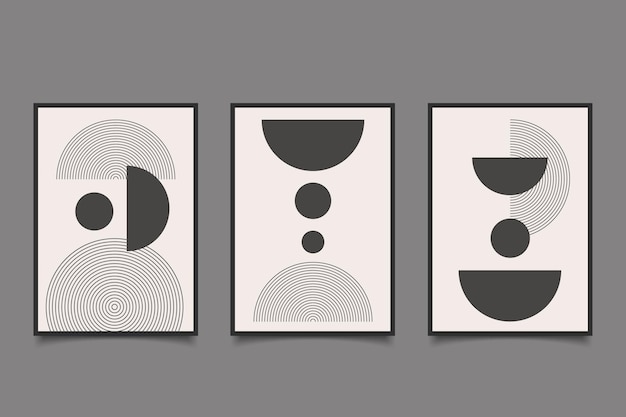 Mid century modern printable design decoration collection