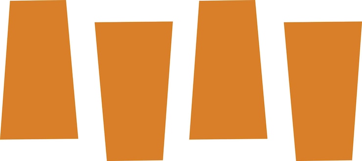 Vector mid century modern shape pattern