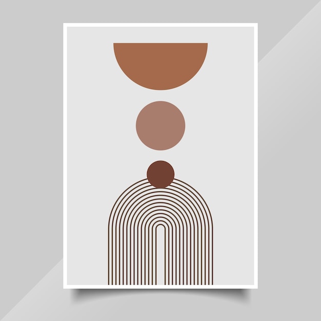 Mid century modern shapes design