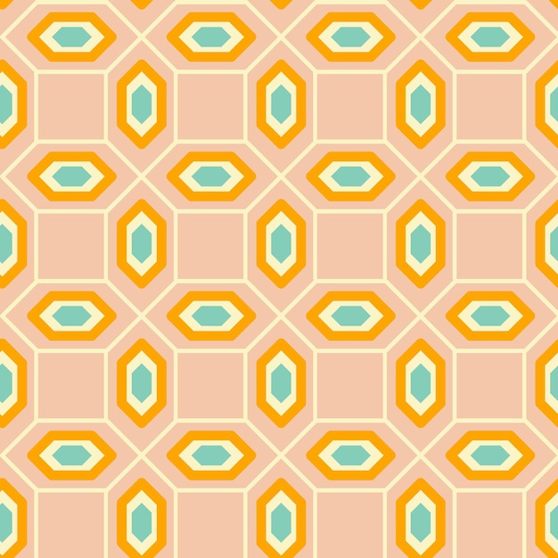 Mid Century retro vintage Pattern 70s