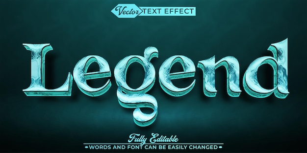 Middeleeuwse gouden legendarische krijger vector volledig bewerkbaar Smart Object Text Effect