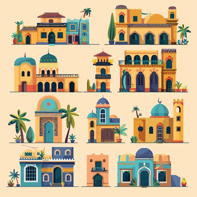 Middle_East_traditional_facade__cartoon_vector