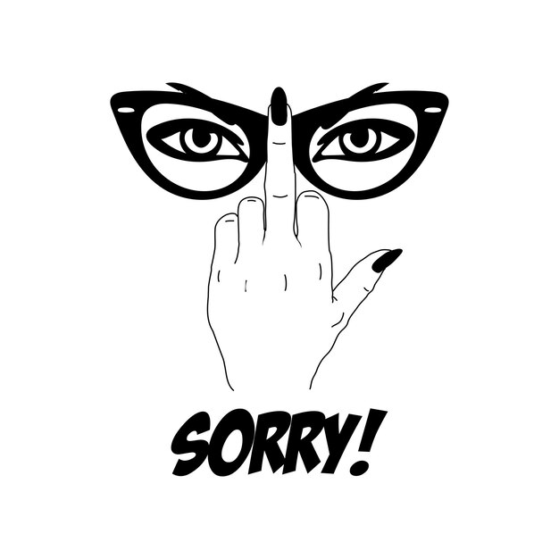 Middle Finger Hand SVG Humor Funny Graphic