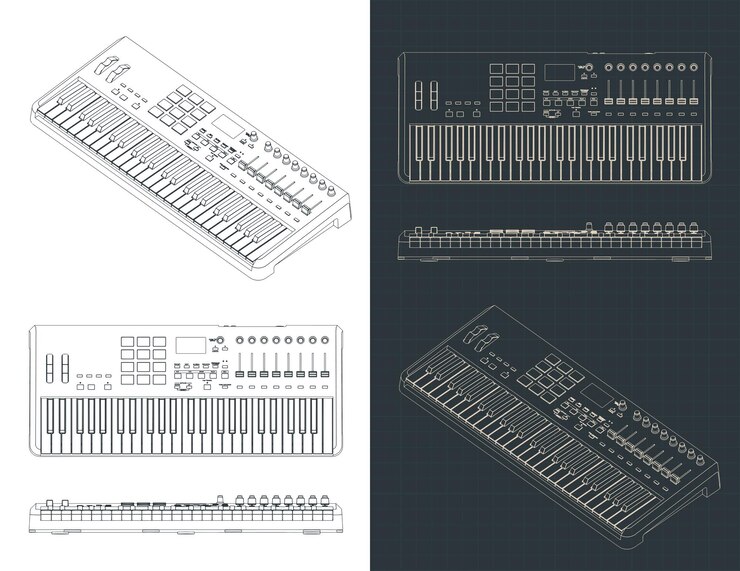 Vector midi controller keyboard blueprints