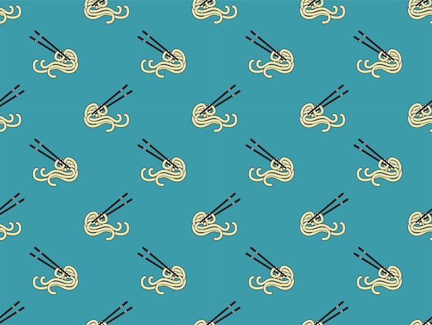 mie ramen noodle udon pattern seamless food menu product background element vector logo wallpaper