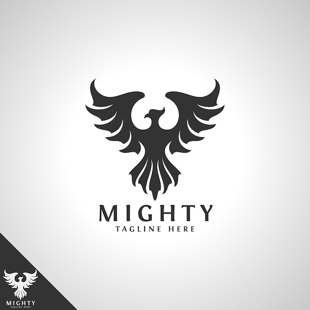 Mighty bird logo sjabloon