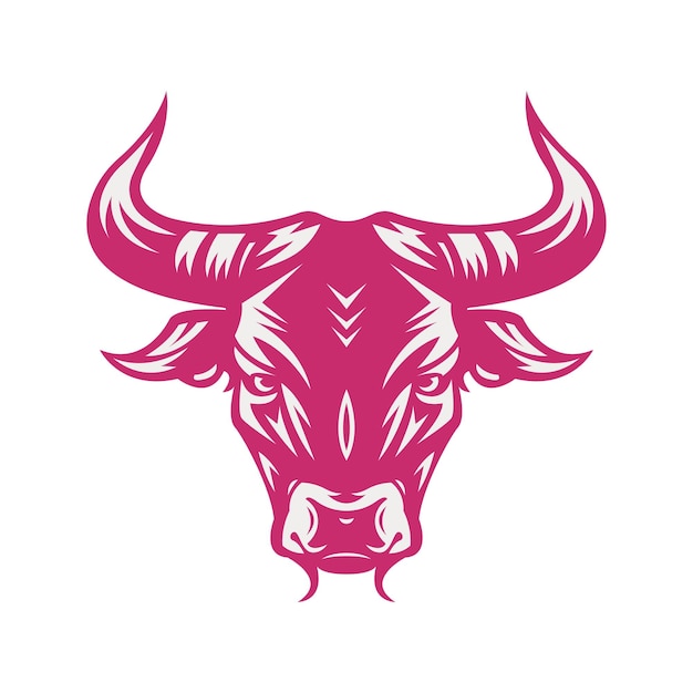 The Mighty Bull A Symbol of Strength and Determination Mascot Logo Concept Vector Illustration Cartoon Suitable For Logo Wallpaper Banner Card Book Illustration TShirt Sticker Cover etc