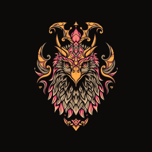 ベクトル 装飾の強い鷹