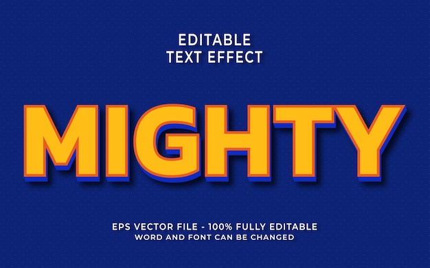 Mighty Editable Text Effect