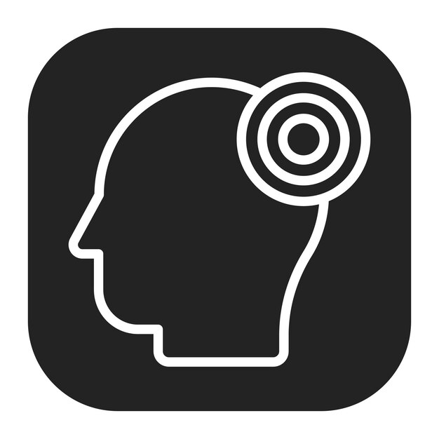 Migraine icon vector beeld kan worden gebruikt voor Body Ache