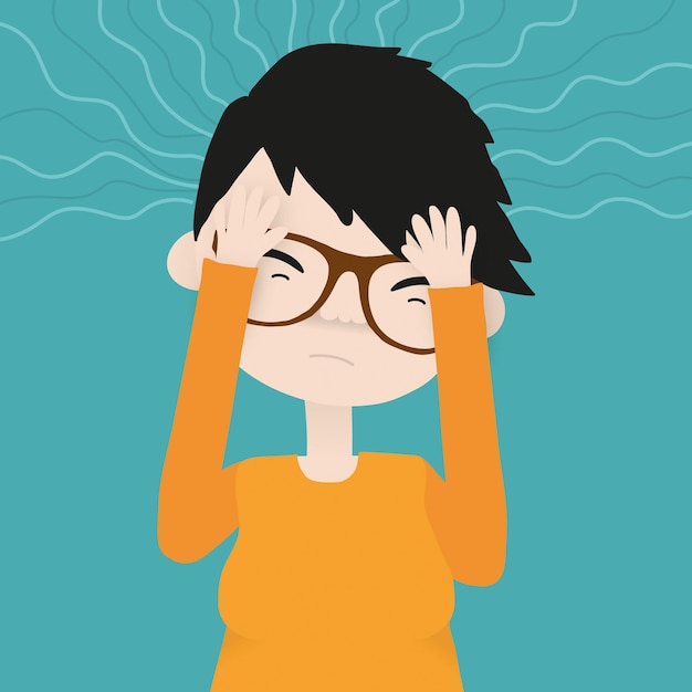 Migraine vectorillustratie