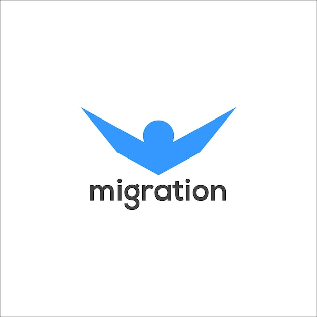 шаблоны векторного дизайна логотипа миграции