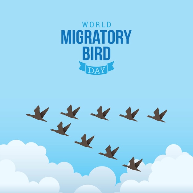 Vector migratory bird day