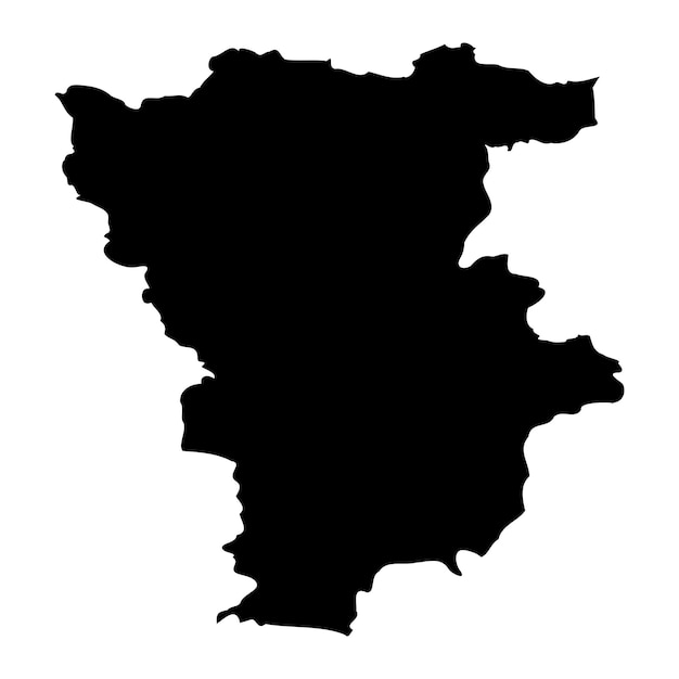 Vector mila province map administrative division of algeria