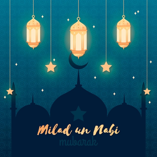 Milad un nabi groet concept