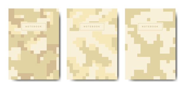 Militaire en leger pixel camouflage cover notebook