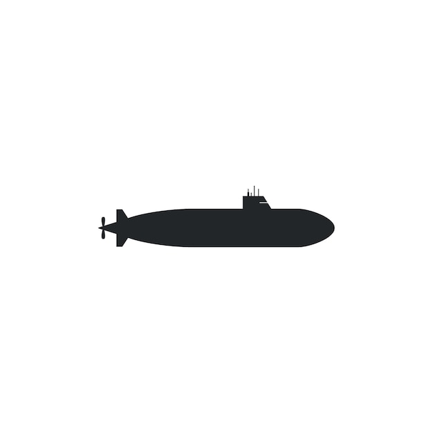 Vector militaire onderzeeër logo vector pictogram illustratie