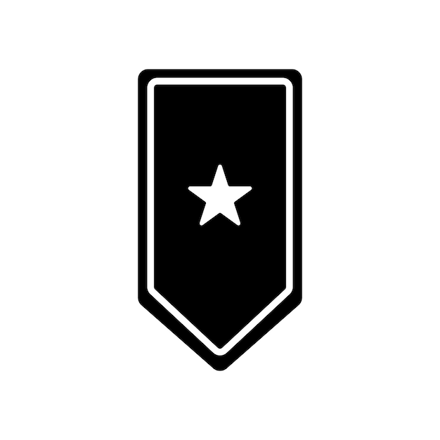 militaire rang pictogram vector sjabloon illustratie logo ontwerp