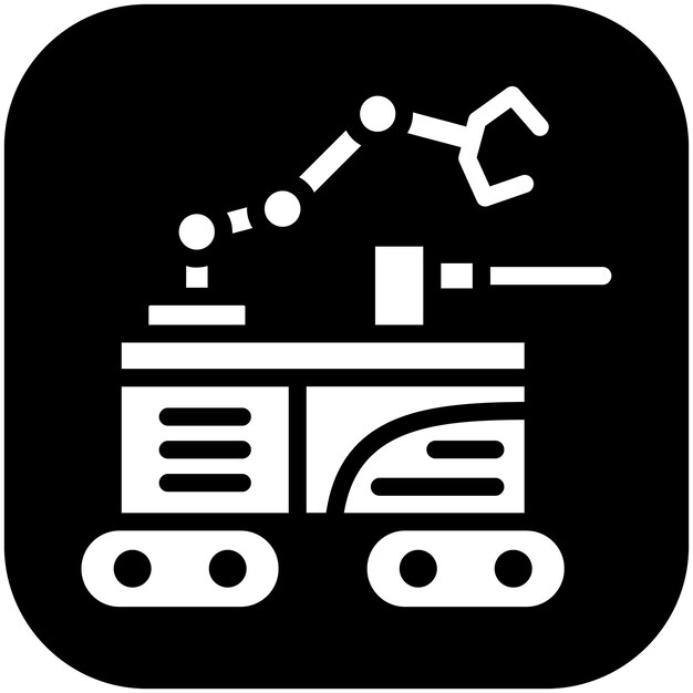 Militaire robot vector icoon illustratie van Robotics icoon set