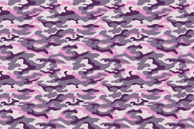 Vector militaire roze paarse horizontale textuur. vector illustratie
