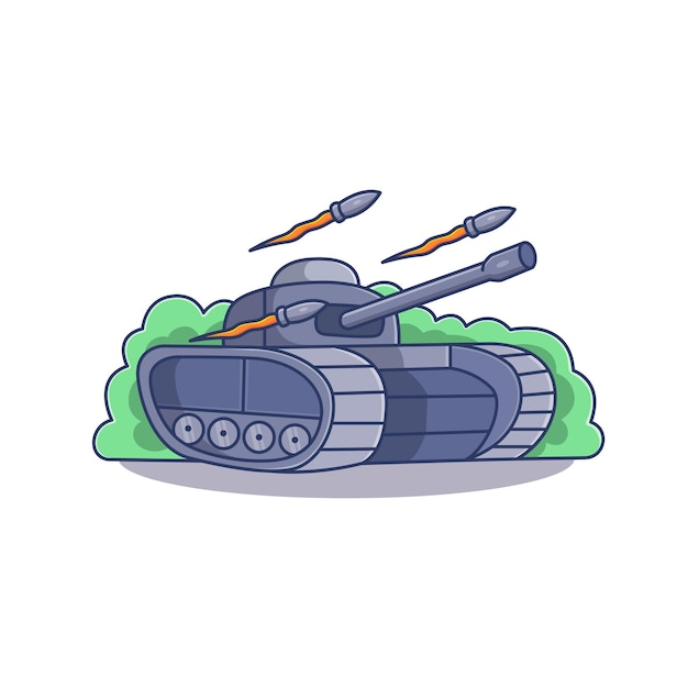 Militaire tank cartoon afbeelding