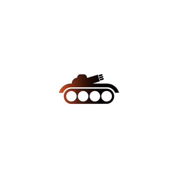 Militaire Tank Leger Tank logo ontwerp pictogrammalplaatje