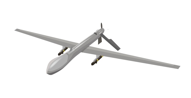 軍用機セット戦闘機スパイ ドローン ベクトル イラスト セット分離陸軍飛行機械軍用航空の概念