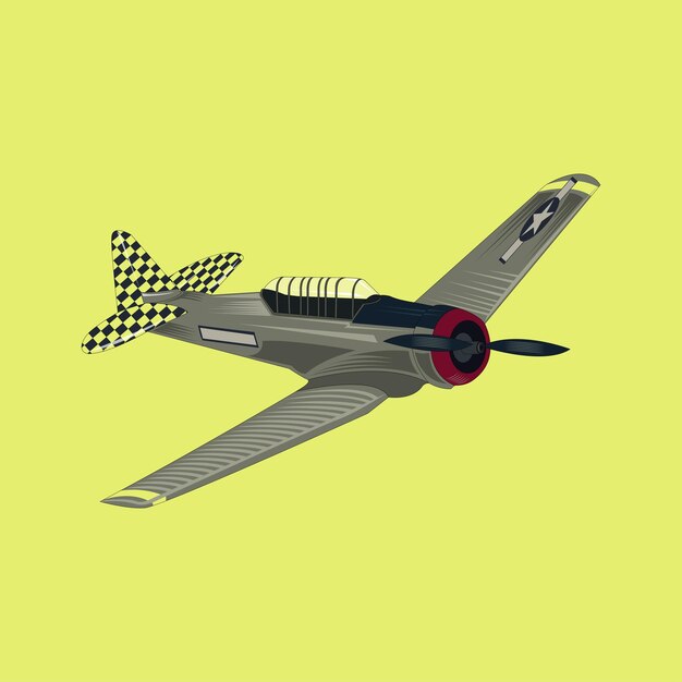 Vector military aircraft vector illustration