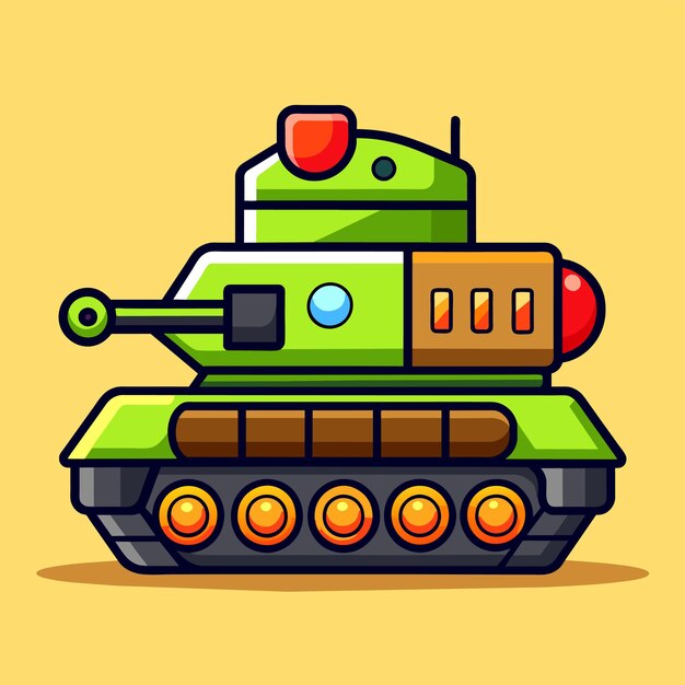 military armored vehicle war tank vector illustration