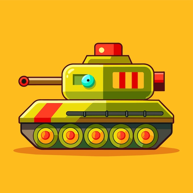 Vector military armored vehicle war tank vector illustration