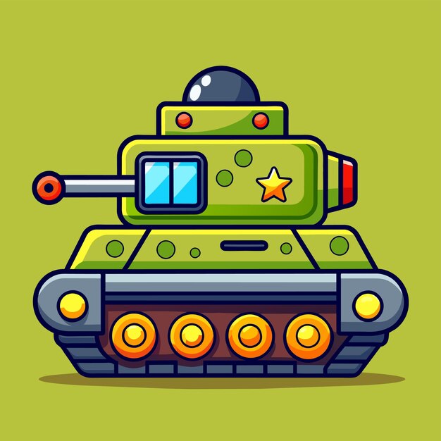 military armored vehicle war tank vector illustration