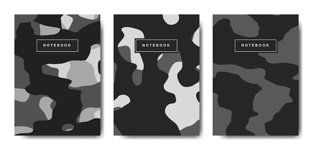 Military and army camouflage abstract cover notebook