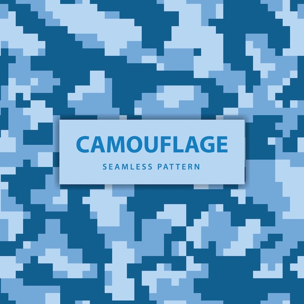 Военный и армейский пиксельный камуфляж бесшовные модели