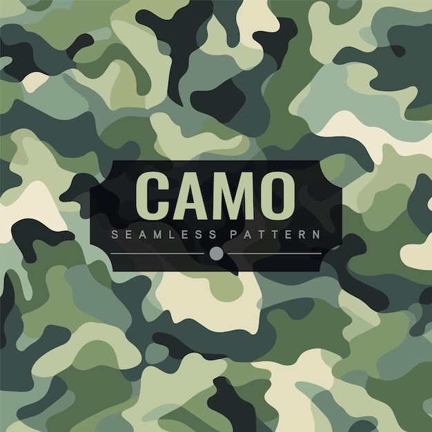 Vector military camouflage seamless pattern