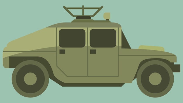Vector military car vector illustration background