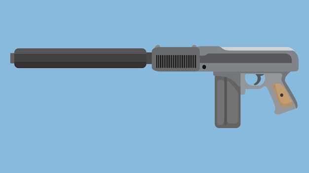 Military firearm icon illustration background