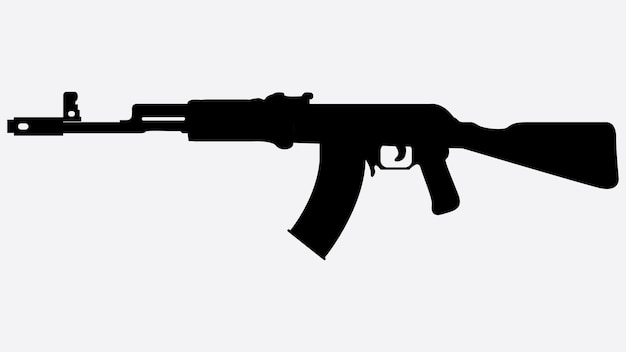 military firearm icon illustration background