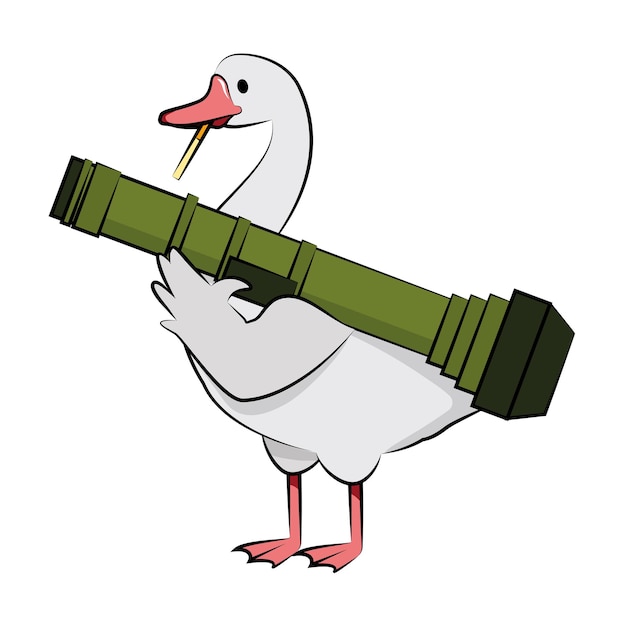 Military goose in support of ukraine