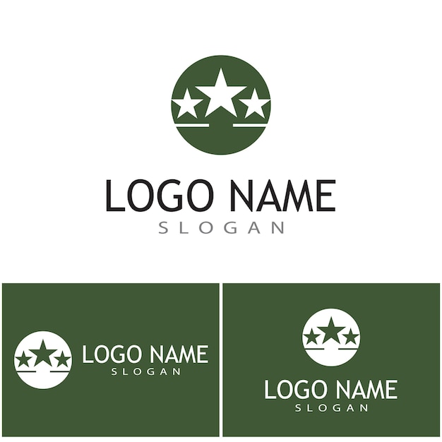Icona militare disegno di illustrazione vettoriale modello di logo