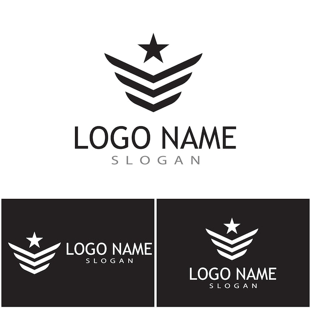 Military icon Vector Illustration design Logo template