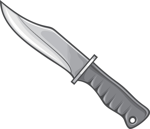 Vector military knife