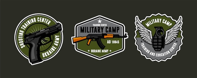 military logo template design